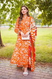 Baroque - 3PC Lawn Printed Shirt with Lawn Printed Dupatta and Trouser - SS0839