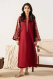 Izel Apparel - 2PC Dhanak Plain Shirt and Trouser - SS0921
