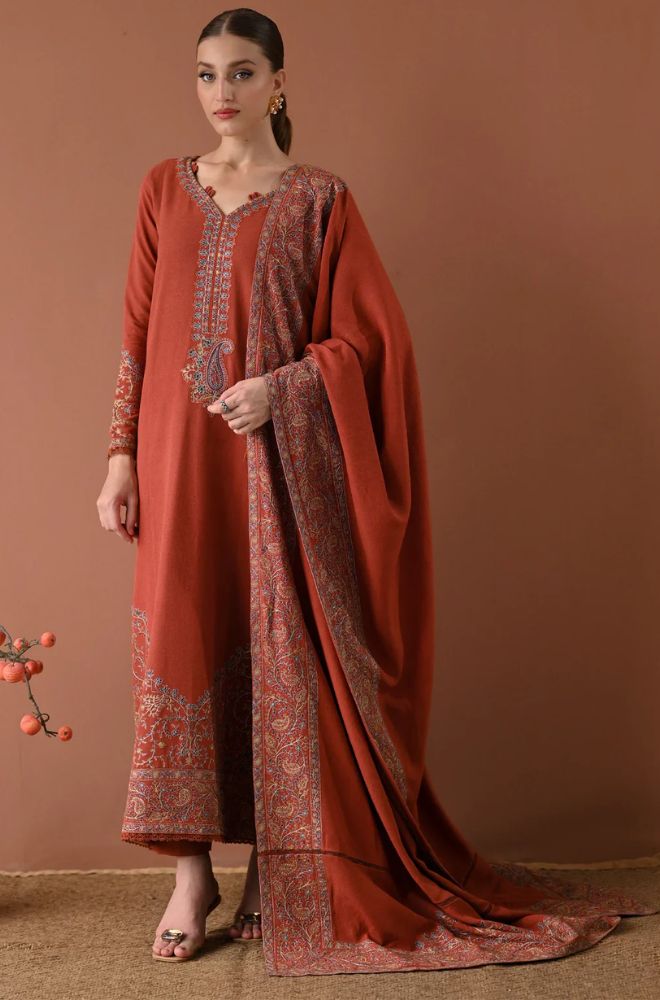 Summer 3piece Lawn Embroidered Suit - SS0758