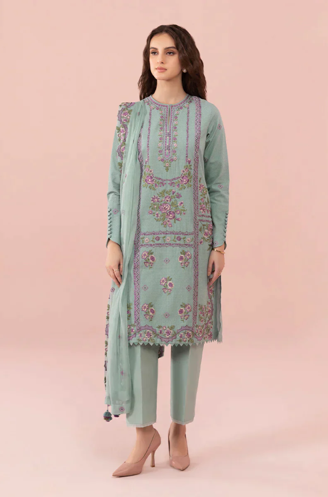 Sapphire - 3 Piece - Lawn Embroidered Suit - SSIN262