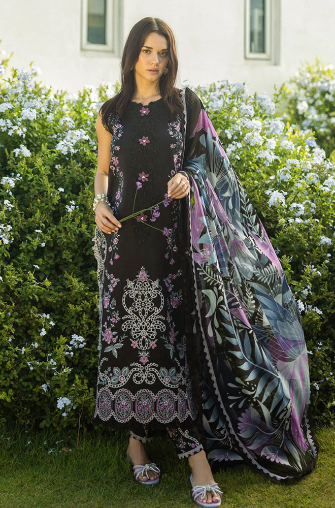 Mushq - Winter 3PC Dhanak Embroidered Suit - SS0518