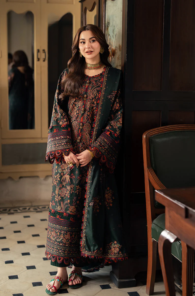 Asim Jofa - 3PC Lawn Embroidered Suit - SA0130