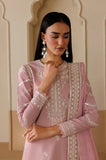 Emaan Adeel - 3PC Embroidered Lawn Shirt With Khadi Net Embroidered Dupatta and Trouser - SS01016