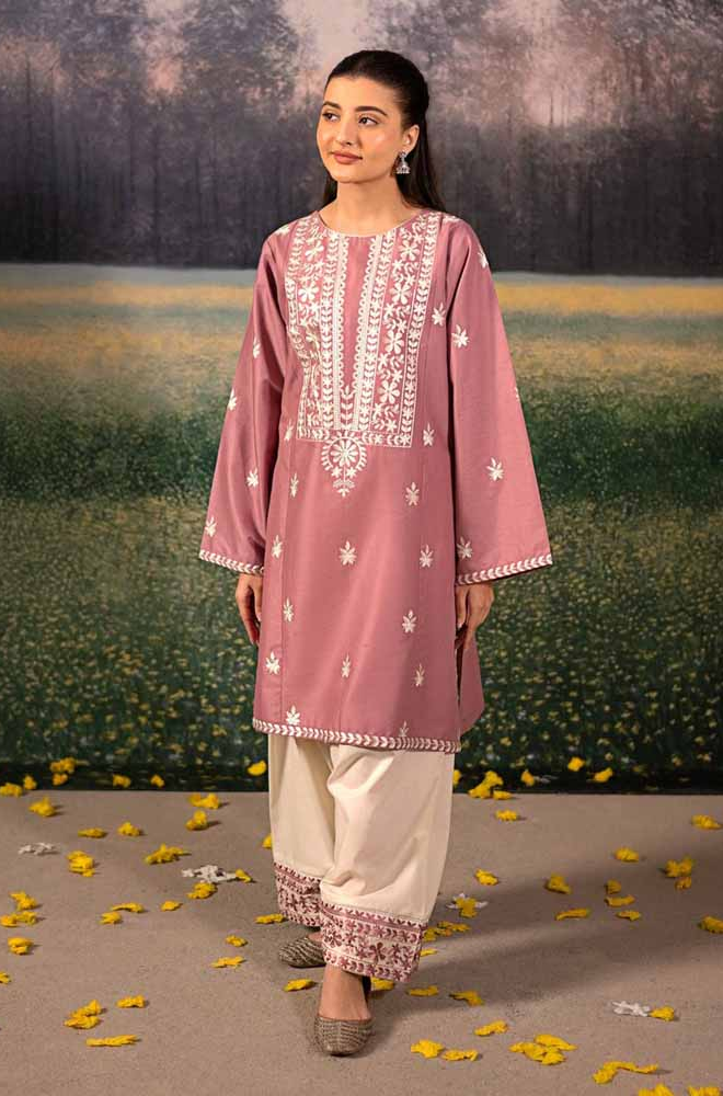 Urge - Winter 3PC Dhanak Embroidered Suit - SS0495
