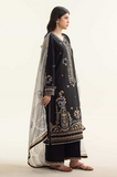 Coco By Zara Shahjahn - 3 Piece-Dhanak Embroidered Suit - SB0180