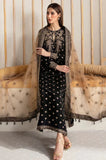 Jazmin - 3PC Velvet Embroidered Shirt With Organza Embroidered Dupatta and Trouser - SS01020
