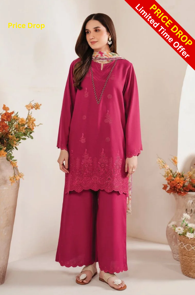 Shanzay - 3PC Lawn Embroidered Suit - SB0155