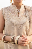 BAREEZ - 3PC Lawn Chikankari Embroidered Shirt with Chiffon Embroidered Dupatta and Trouser- SS0022