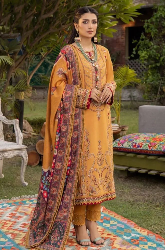 Summer 3piece Lawn Embroidered Suit - SS0763