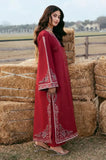 IZEL - 3PC Embroidered Lawn Shirt With Cotton Net Embroidered Dupatta and Trouser - SS01021