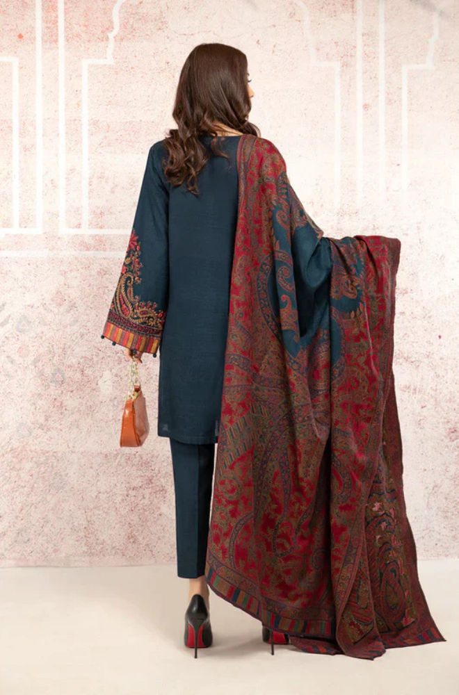 Sapphire - 3PC Lawn Embroidered Suit - SS0144
