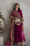 Aashna - Winter 3PC Velvet Embroidered Suit - BFB0584