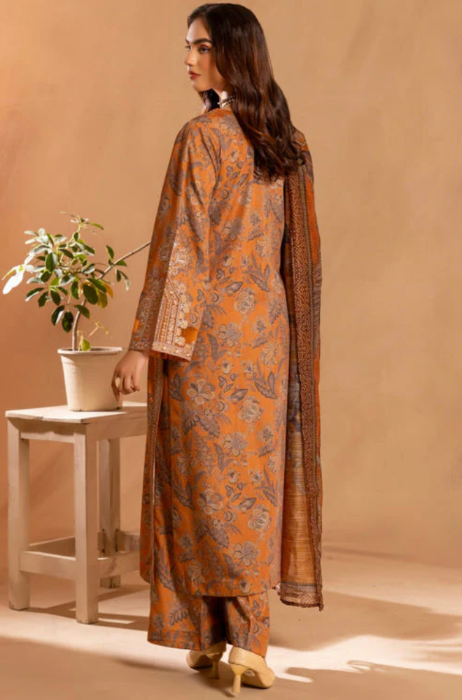 Nishat - Winter 3PC Khaddar Digital Printed Dress - SS0444