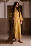 Izel - 3PC Dhanak Embroidered Shirt With Wool Printed Dupatta and Trouser - SS01025