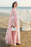 Qalamkar - 3PC Lawn Chikankari Embroidered Shirt with Chiffon Embroidered Dupatta and Trouser - SS0650
