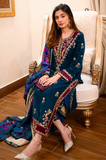 LAAM -Winter 3PC Velvet Embroidered Suit - SS0523