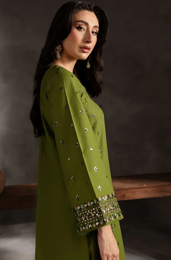 Batik - Winter 3PC Dhanak Embroidered Suit - SS0452