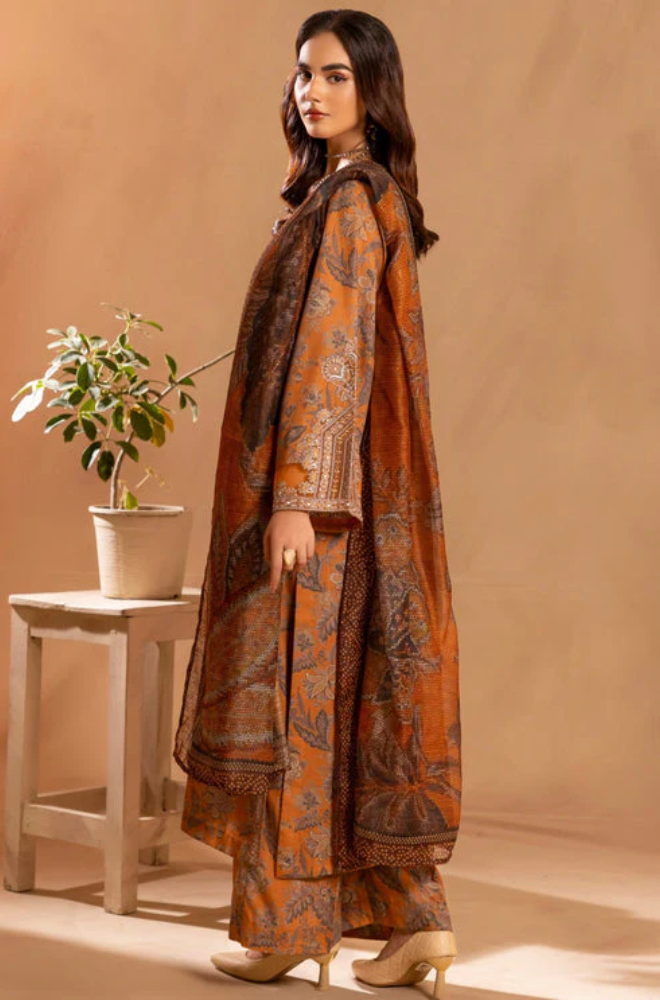 Nishat - Winter 3PC Khaddar Digital Printed Dress - SS0444