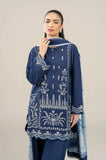 Maria.B - 3PC Dhanak Embroidered Shirt With Wool Printed Dupatta and Trouser - SS01026
