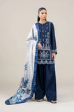 Maria.B - 3PC Dhanak Embroidered Shirt With Wool Printed Dupatta and Trouser - SS01026
