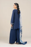 Maria.B - 3PC Dhanak Embroidered Shirt With Wool Printed Dupatta and Trouser - SS01026