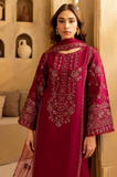 Batik - Summer 3PC Lawn Embroidered Suit - SS0663