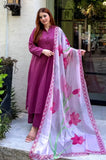 Shahijora - 3PC Lawn Shirt With Slub Net Dupatta and Trouser - SS01148