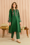 Zarkash- 3 Piece - Dhanak Embroidered Suit - SSIN244