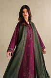 Iznik - 3PC Dhanak Embroidered Shirt With Dhanak Embroidered Dupatta and Trouser - SS01195