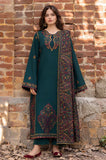 Hum Dum - 3PC Dhanak Embroidered Shirt With Printed Dupatta and Trouser - SS01194