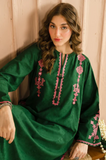 Zarkash- 3 Piece - Dhanak Embroidered Suit - SSIN244