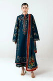 Jugnu Lahore - 3PC Dhanak Embroidered Shirt With Chiffon Printed Dupatta and Trouser - SS01032