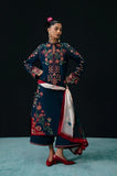 Hussain Rehar - 3PC Dhanak Embroidered Shirt With Chiffon Printed Dupatta and Trouser - SS01033