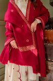 Kastoor - 3PC Dhanak Embroidered Shirt With Wool Dupatta and Trouser - SS0935