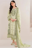 Motifz - 3PC Dhanak Embroidered Shirt With Embroidered Dhanak Dupatta and Trouser - SS0966