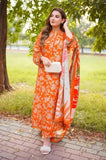 Baroque - 3PC Lawn Printed Shirt with Lawn Printed Dupatta and Trouser - SS0839