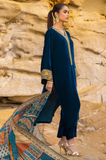 Bareeze -Winter 3PC Velvet Embroidered Suit - SS0580