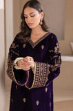 Boraque -Winter 3PC Velvet Embroidered Suit - SS0461