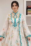 BlueFery - 3PC Lawn Printed Frock With Lawn Dupatta and Trouser - SS0922