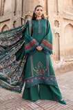 MARIA.B - 3PC Dhanak Embroidered Shirt With Printed Dupatta and Trouser - SS0977