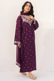 Dyot - Winter 3PC Dhanak Embroidered Suit - SS0424
