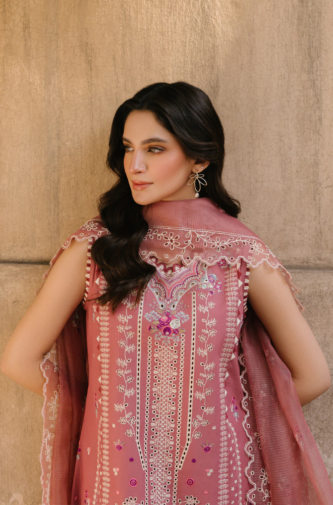 Fiona Dilara - 3PCDhanak ChickenKari Embroidered Suit - SS0474