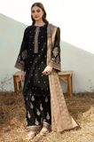 Zarkash- 3 Piece - Dhanak Embroidered Suit - SSIN243