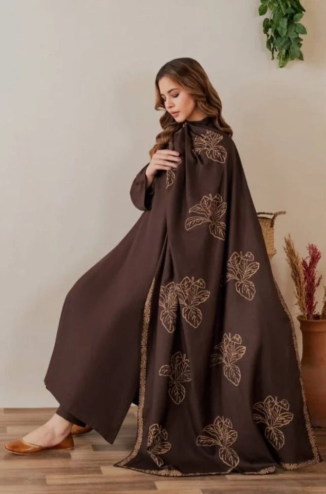 Shahijora - 3PC Lawn Shirt With Slub Net Dupatta and Trouser - SS01140