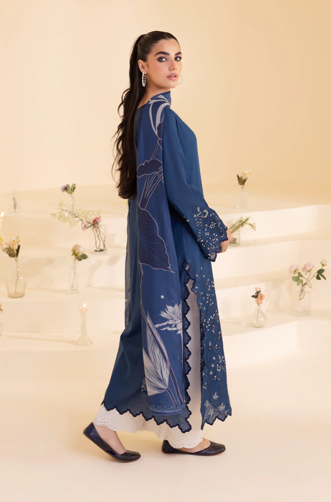 Iznik - 3 Piece - Dhanak Embroidered Suit - SSIN226