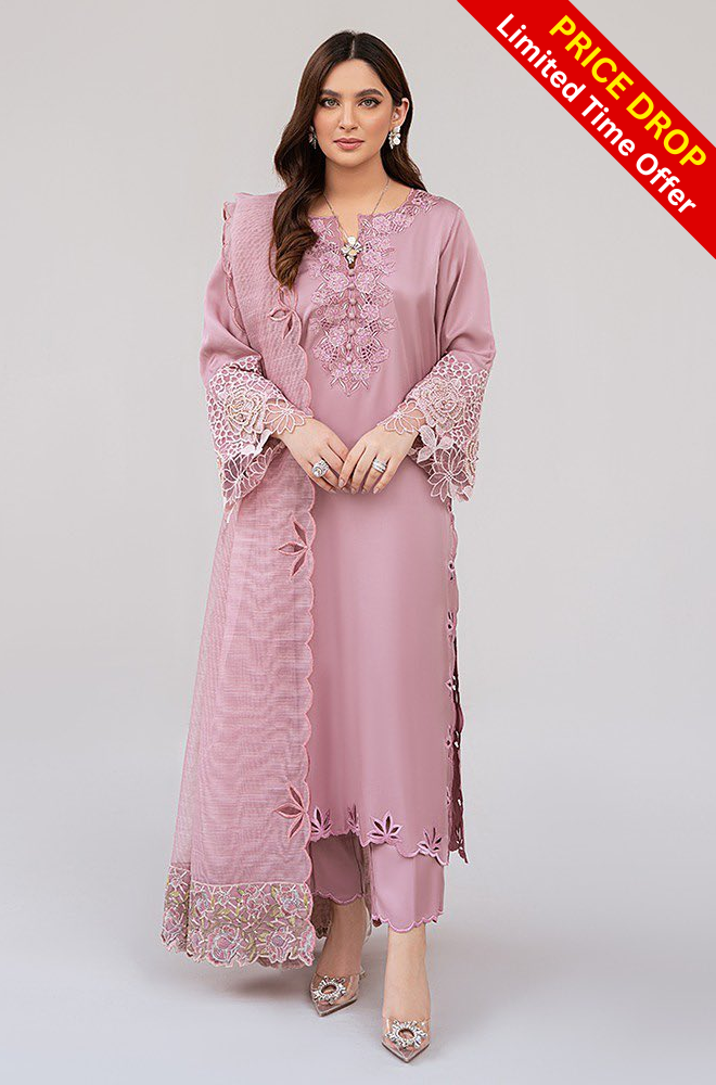 Sapphire - 3 Piece - Lawn Embroidered Suit -SS0016