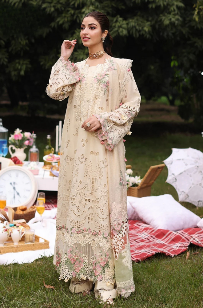 KAHF - Summer 3PC Lawn ChickenKari Embroidered Suit - SS0628