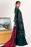 3PC Dhanak Embroidered Shirt With Wool Printed Shawl and Trouser - SS01036
