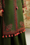 Hussain Rehar - 3PC Dhanak Embroidered Shirt With Embroidered Dupatta and Trouser - SS01039