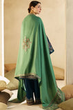 Zara Shahjahan - 3PC Embroidered Dhanak Embroidered Shirt with Embroidered Dupatta and Trouser - SS0851